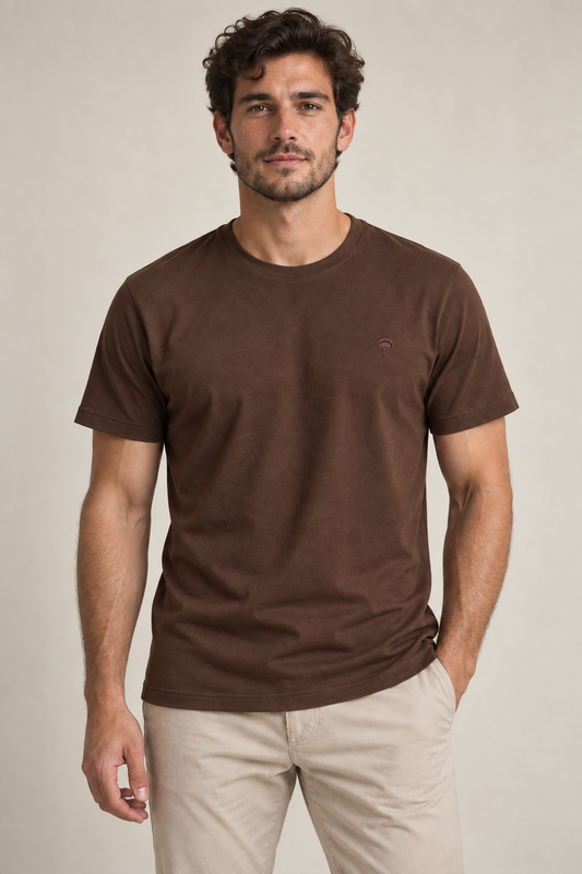 Camiseta Pima Tabaco